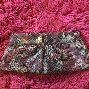 Lauren Merlkin snakeskin exotic clutch